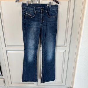 Diesel Women's Dark Blue Boot Cut Jeans